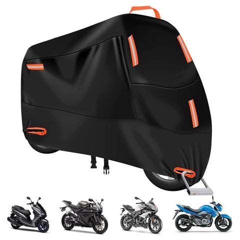 XXXL: 265x105x125cm Motorcycle 210D Oxford Cloth Cover Sun-Proof Rain-Proof Motorbike Cover Protector