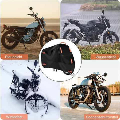 M: 200x90x100cm Motorcycle 210D Oxford Cloth Cover Sun-Proof Rain-Proof Motorbike Cover Protector