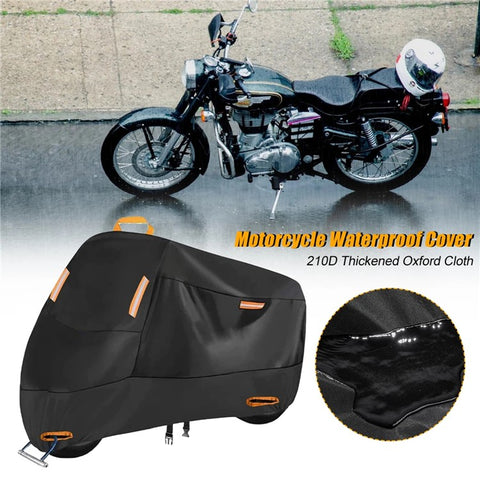 M: 200x90x100cm Motorcycle 210D Oxford Cloth Cover Sun-Proof Rain-Proof Motorbike Cover Protector