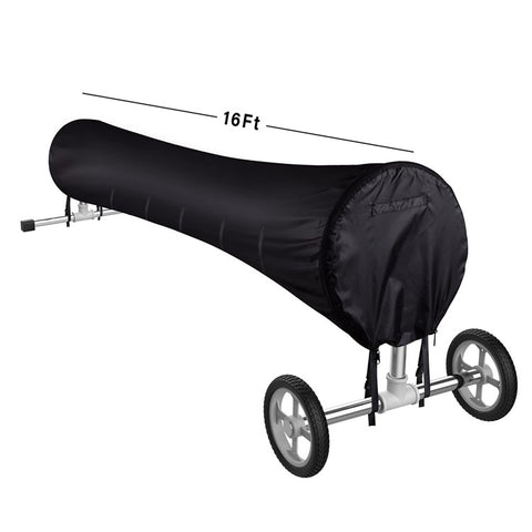 Swimming Pool Solar Reel Cover 16Ft 210D Oxford Fabric Waterproof Pool Solar Protective Blanket