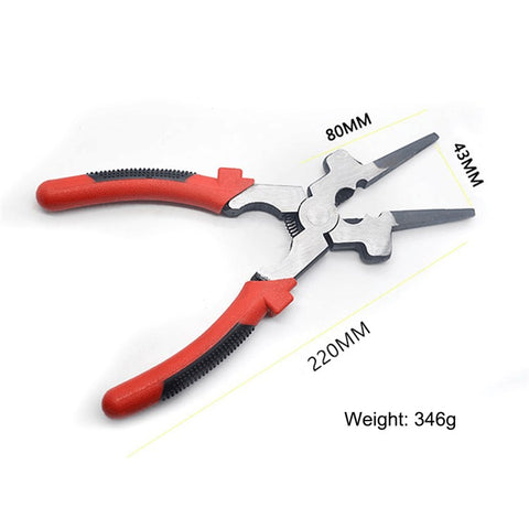 8 Inch Multi-function Welding Tongs High Carbon Steel Welder Gas Welding Protection Long-nosed Clamping Pliers