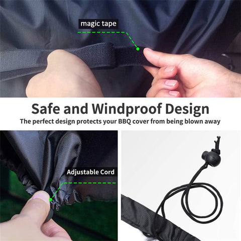 150x100x125CM Outdoor Waterproof 420D Oxford Cloth BBQ Gas Grill Cover Protector