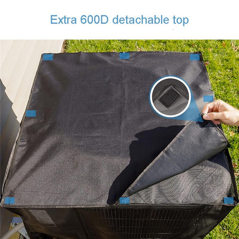 KG0268 Outdoor Snow-proof Air Conditioning Mesh Cover with Removable Top, Size S