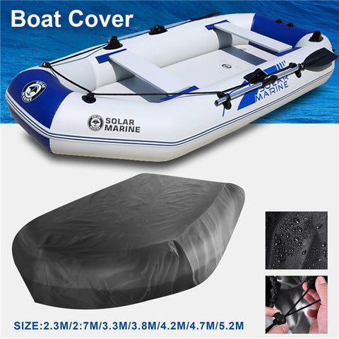 V-Shaped Inflation Boat Case 470x210x46cm Waterproof 210D Oxford Cloth Boat Cover