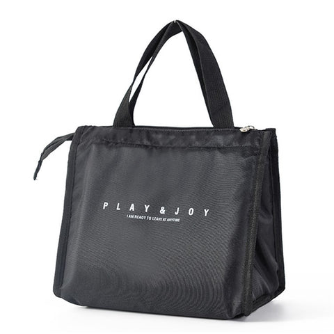 Stylish Insulated Lunch Tote Bag Picnic Office School Bento Zipper Bag