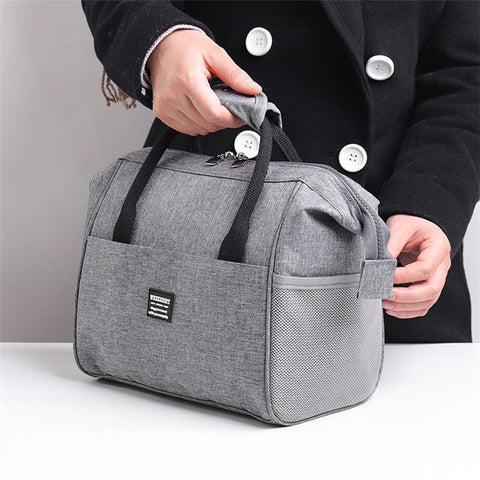 WEEKEIGHT Waterproof Insulated Lunch Bag Picnic Tote Thermal Pouch Drinks Holder Snacks Organizer