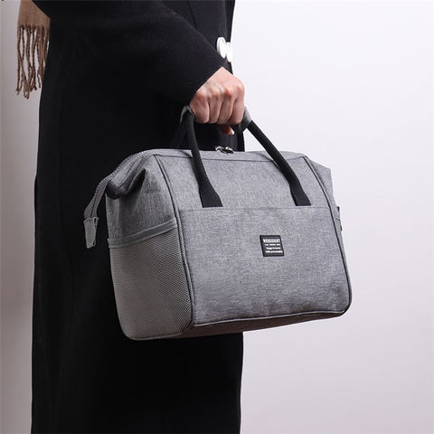 WEEKEIGHT Waterproof Insulated Lunch Bag Picnic Tote Thermal Pouch Drinks Holder Snacks Organizer