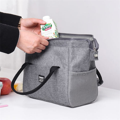 WEEKEIGHT Waterproof Insulated Lunch Bag Picnic Tote Thermal Pouch Drinks Holder Snacks Organizer