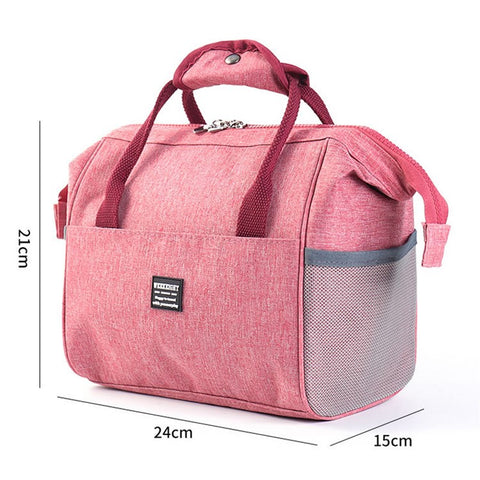 WEEKEIGHT Waterproof Insulated Lunch Bag Picnic Tote Thermal Pouch Drinks Holder Snacks Organizer
