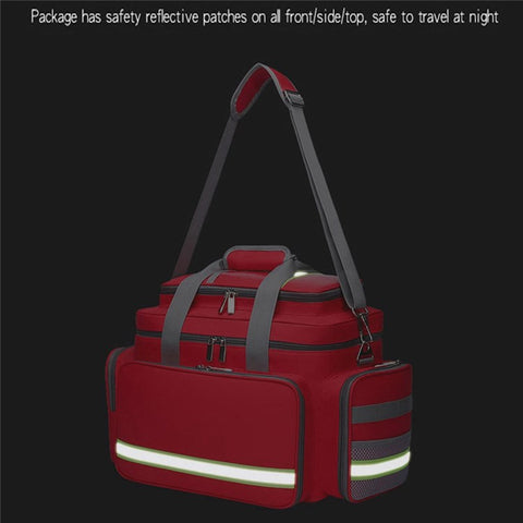 First Aid Bag Large Outdoor Earthquake Rescue Emergency Medical Treatment Equipment Storage Organizer Shoulder Bag Medicine Duffle