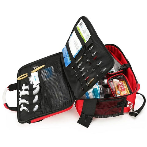 First Aid Bag Large Nurse Medical Kit Outdoor Emergency Medical Treatment Equipment Storage Organizer Shoulder Bag Medicine Duffle