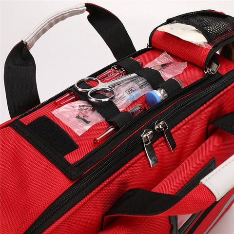 First Aid Bag Large Nurse Medical Kit Outdoor Emergency Medical Treatment Equipment Storage Organizer Shoulder Bag Medicine Duffle