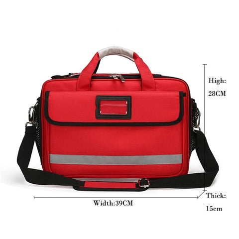 First Aid Bag Large Nurse Medical Kit Outdoor Emergency Medical Treatment Equipment Storage Organizer Shoulder Bag Medicine Duffle