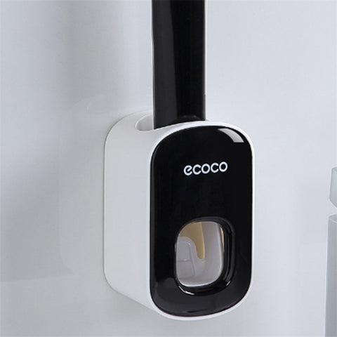 ECOCO Wall Mounted Toothpaste Dispenser for Bathroom Automatic Toothpaste Squeezer for Kids and Adults