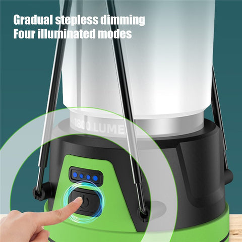 LED Camping Lantern 4400mAh Outdoor Hanging Tent Light Power Bank for Hurricane, Hiking, Home, Emergency