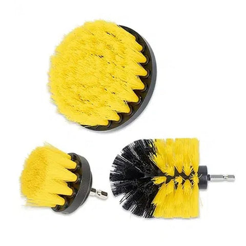 3Pcs / Set 2inch+3.5inch+4inch Power Drill Scrub Clean Brush Kit Electric Drill Replacement Brush Heads