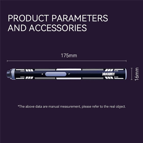 JAKEMY JM-Y07 Household Electric Screwdriver Lightweight Portable Screwdriver for Cameras, PCs, Drones, Phones