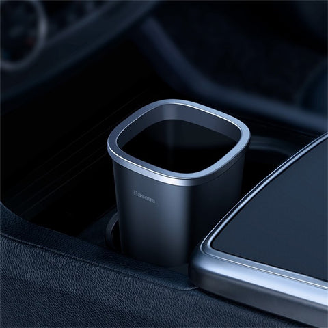 BASEUS Automotive Garbage Can Mini Trash Bin Rubbish Bin Portable Car Trash Can (Including 90Pcs Rubbish Bags)