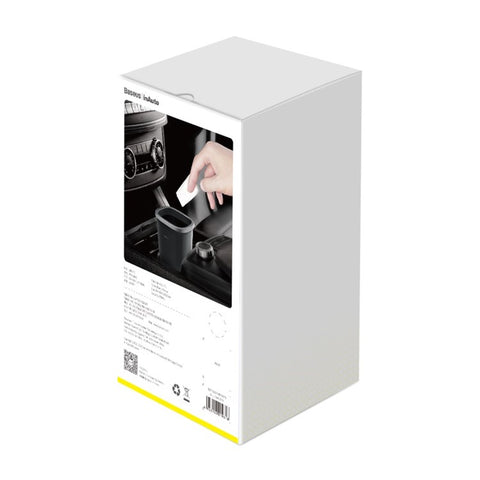 BASEUS Automotive Garbage Can Mini Trash Bin Rubbish Bin Portable Car Trash Can (Including 90Pcs Rubbish Bags)
