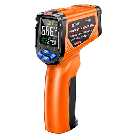 ANENG TH06 Digital Infrared Thermometer Temperature Gun -20 - 750 Degrees Celsius Handheld Non Contact Reverse Screen Industrial Tool