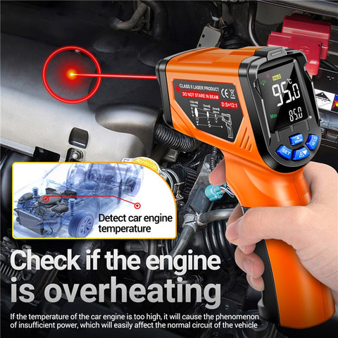ANENG TH06 Digital Infrared Thermometer Temperature Gun -20 - 750 Degrees Celsius Handheld Non Contact Reverse Screen Industrial Tool
