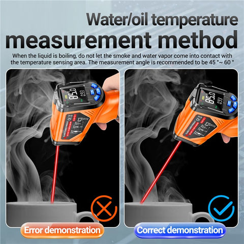 ANENG TH06 Digital Infrared Thermometer Temperature Gun -20 - 750 Degrees Celsius Handheld Non Contact Reverse Screen Industrial Tool