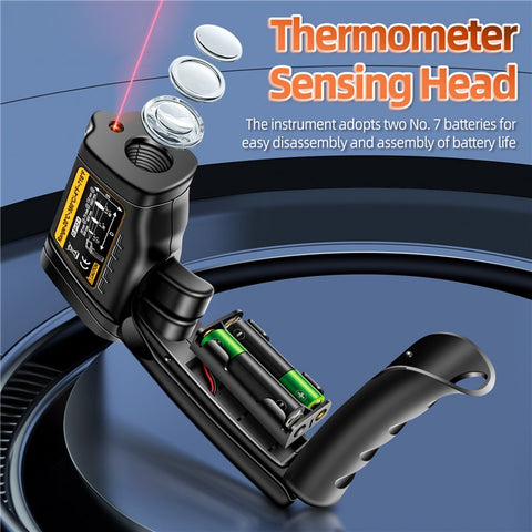 ANENG TH103 Digital Infrared Thermometer Temperature Gun -20 - 380 Degrees Celsius Handheld Non Contact Reverse Screen Industrial Tool