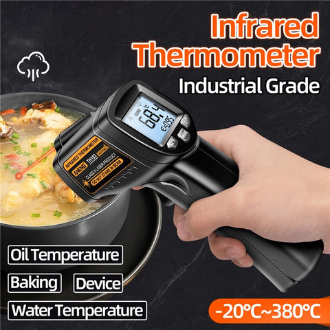 ANENG TH103 Digital Infrared Thermometer Temperature Gun -20 - 380 Degrees Celsius Handheld Non Contact Reverse Screen Industrial Tool