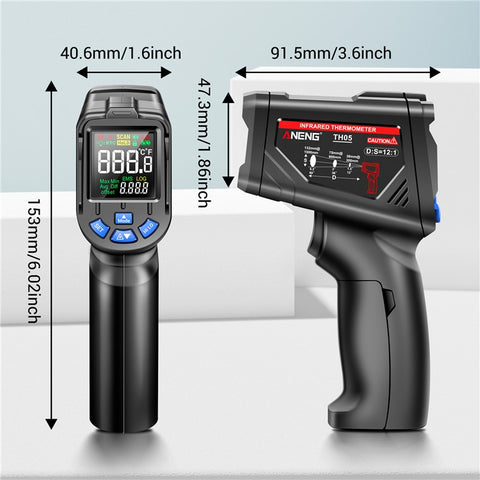 ANENG TH05 Portable Infrared Thermometers Handheld -20~650 Degree Temp Measurement with Digital Display