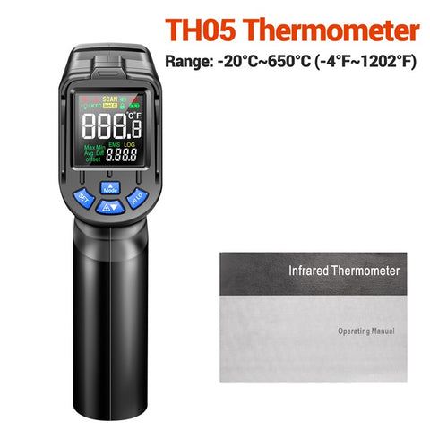 ANENG TH05 Portable Infrared Thermometers Handheld -20~650 Degree Temp Measurement with Digital Display