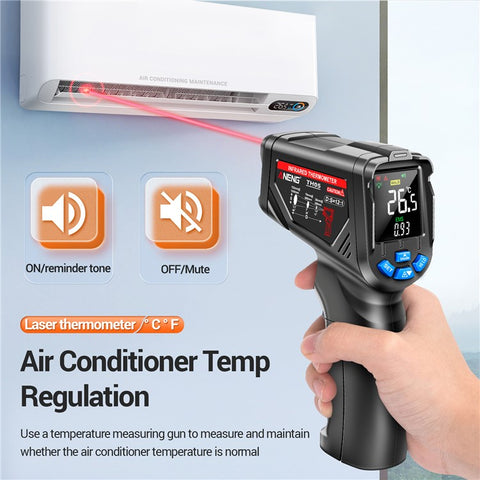 ANENG TH05 Portable Infrared Thermometers Handheld -20~650 Degree Temp Measurement with Digital Display