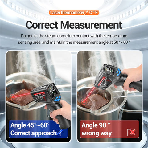 ANENG TH05 Portable Infrared Thermometers Handheld -20~650 Degree Temp Measurement with Digital Display