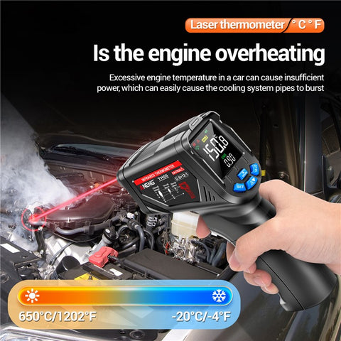 ANENG TH05 Portable Infrared Thermometers Handheld -20~650 Degree Temp Measurement with Digital Display