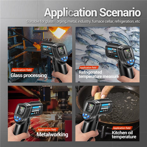 ANENG TH104 Color Display Infrared Thermometers Portable -50 to 550 Degree Temp Measurement for Industry, Kitchen