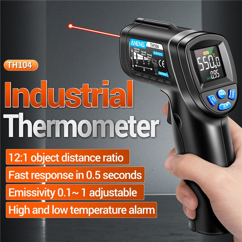 ANENG TH104 Color Display Infrared Thermometers Portable -50 to 550 Degree Temp Measurement for Industry, Kitchen