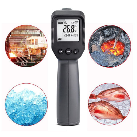 KAEMEASU KM-IT550 Dual-laser Infrared Thermometer Multifunctional Industrial Temperature Measurement Tool