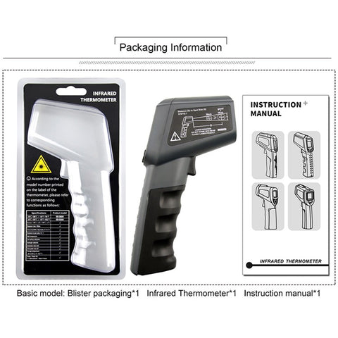 KAEMEASU KM-380AH Non-contact Industrial Infrared Thermometer Temperature Measuring Gun