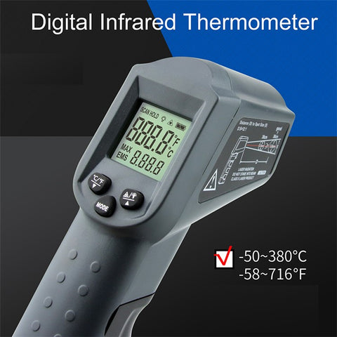 KAEMEASU KM-380AH Non-contact Industrial Infrared Thermometer Temperature Measuring Gun