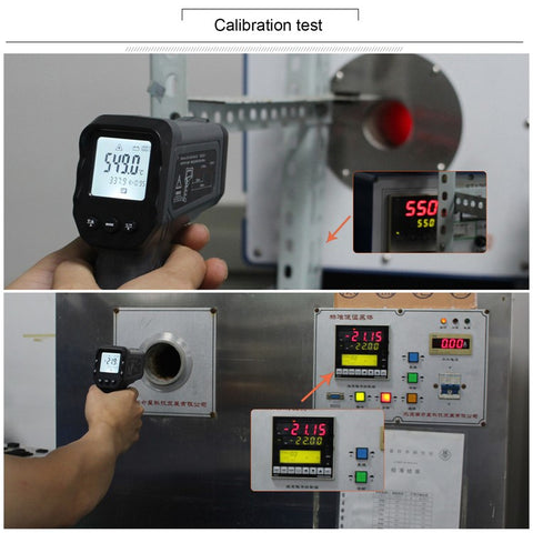 KAEMEASU KM-IT750 Digital Infrared Thermometer Double Laser Non-Contact Thermometer Gun