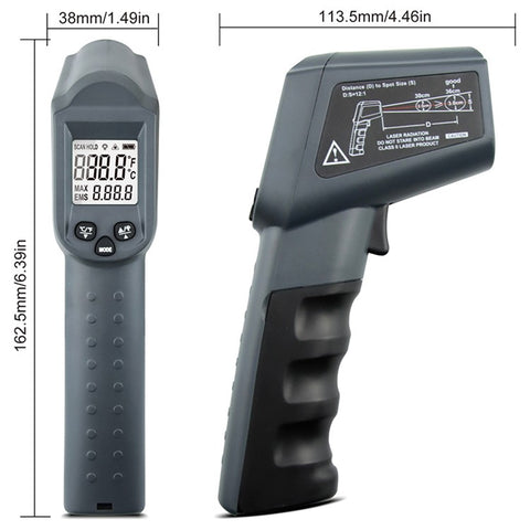 KAEMEASU KM-550AH Non-contact Temperature Measuring Gun Industrial Infrared Thermometer