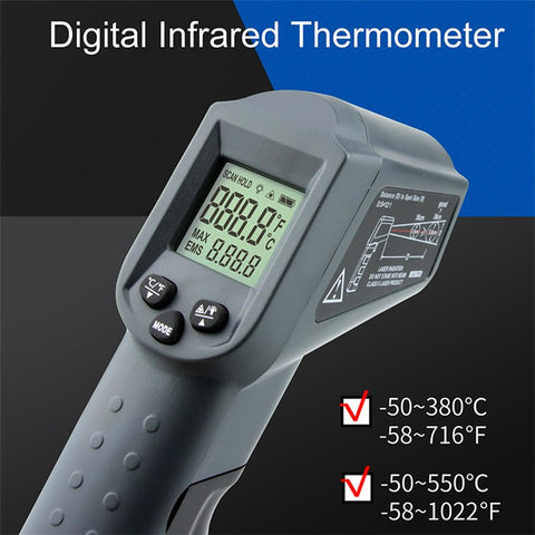 KAEMEASU KM-550AH Non-contact Temperature Measuring Gun Industrial Infrared Thermometer