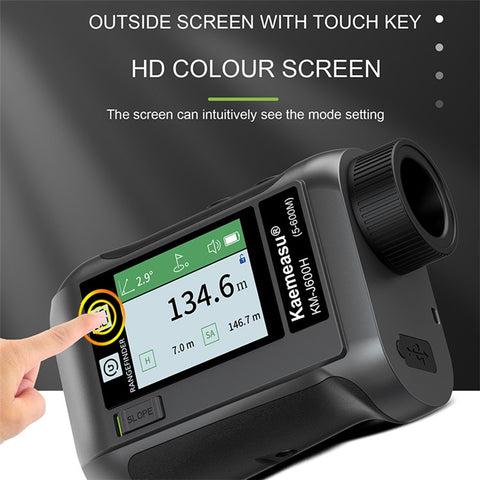 KAEMEASU KM-J600H 5-600m Outdoor Laser Golfing Range Finder Voice Broadcast Golf Rangefinder