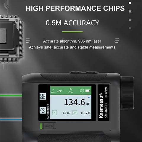 KAEMEASU KM-J800H 5-800m Golfing Range Finder Measuring Tool Voice Broadcast Golf Rangefinder Laser