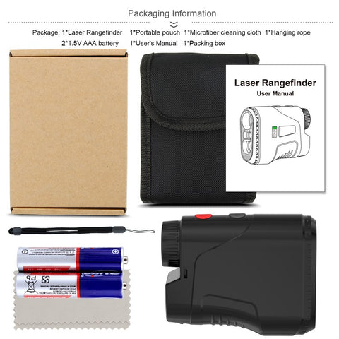 KAEMEASU KM-D600H Golfing Range Finder 5-600m Laser Rangefinder Built-in 450mAh Battery