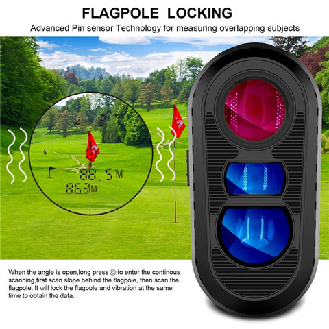 KAEMEASU KM-D600H Golfing Range Finder 5-600m Laser Rangefinder Built-in 450mAh Battery
