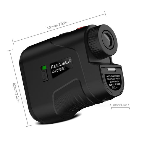 KAEMEASU KM-D1000H Golfing Range Finder 5-1000m Laser Golf Rangefinder Built-in Battery