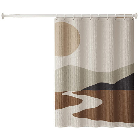 150x180cm Pattern Printed Thicken Bathroom Shower Curtain Privacy Protection Shower Curtain