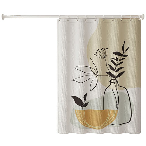 150x180cm Pattern Printed Thicken Bathroom Shower Curtain Privacy Protection Shower Curtain