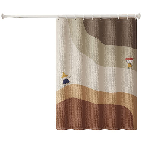 150x180cm Pattern Printed Thicken Bathroom Shower Curtain Privacy Protection Shower Curtain