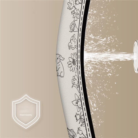 150x180cm Shower Curtain Waterproof Printing Pattern Washable Bath Curtain